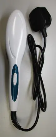Foto aus der offiziellen Meldung: Langou Massage Straight Hair Comb Elektrische Glättung Haarbürste — Risiko: Verbrennungen & Elektrischer Schlag