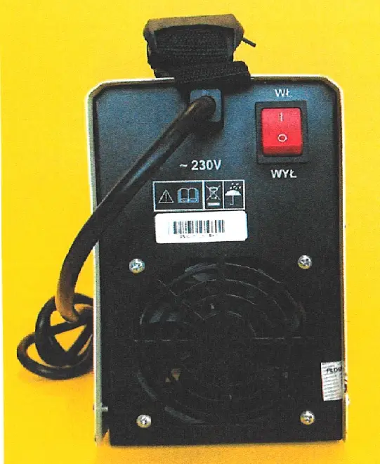 Photo de l’avis officiel: INWERA Spawarka Inwertorowa Machine de soudage d’onduleur — risque: Choc électrique & Incendie