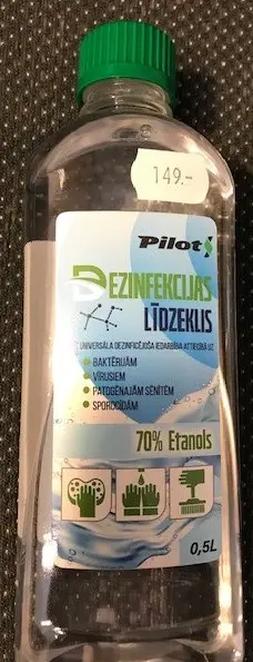 Photo de l’avis officiel: PILOT Pilot Dezinfekcijas lidzeklis Désinfectant pour les mains — risque: Risque chimique