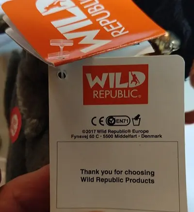 Photo de l’avis officiel: Wild Republic Peluche Faucon Pélerin Jouet doux — risque: Étouffement