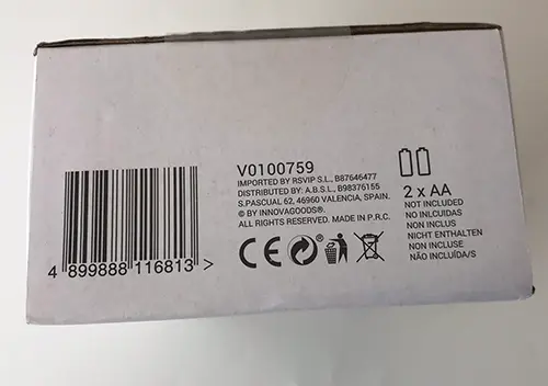 Foto dell’avviso ufficiale: InnovaGoods Wellness Care Suction Ear Cleaner Pulitore per auricolari a batteria — rischio: Ambiente