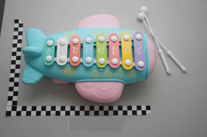Foto dell’avviso ufficiale: aiyingle Airplane musical instruments Giocattolo musicale — rischio: Ostruzione delle vie aeree & Tagli