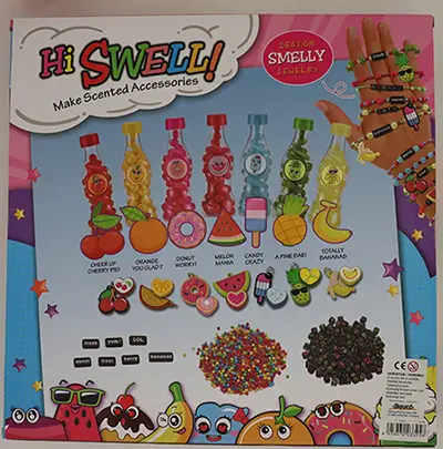 Photo from the official notice: Hi Swell! Hi Swell! Make Scented Accessories Jewelry Design Super set toy jewellery set — chemical risk (A12/00147/21)