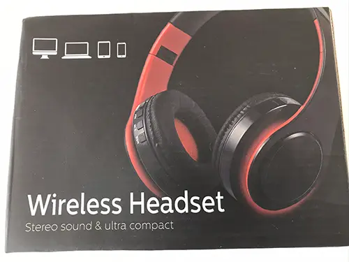 Photo from the official notice: M3 Foldable Wireless Bluetooth Headphones Stereo Sound Support TF Card FM - Blue + White m3 wireless headset — chemical & environment risk