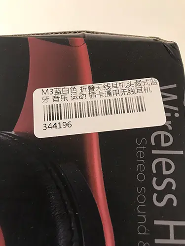 Photo from the official notice: M3 Foldable Wireless Bluetooth Headphones Stereo Sound Support TF Card FM - Blue + White m3 wireless headset — chemical & environment risk