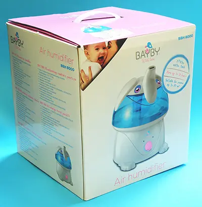 Photo from the official notice: BAYBY Air humidifier — electric shock & microbiological risk
