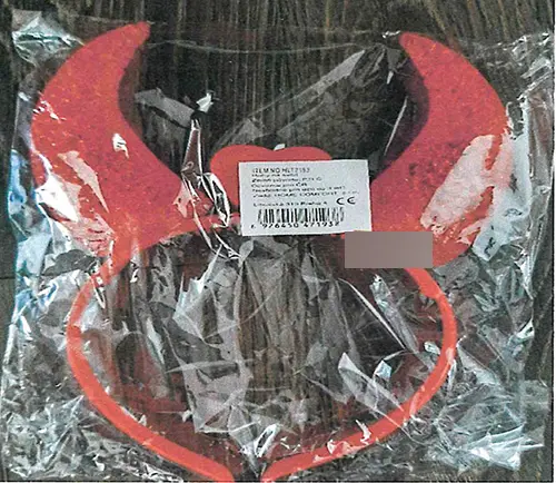 Photo de l’avis officiel: Rohy na svitri Bandeau en plastique — risque: Risque chimique & Étouffement