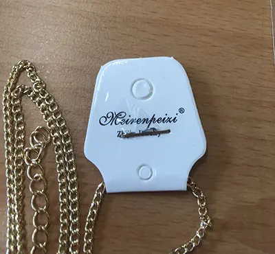 Photo de l’avis officiel: Meirenpeizi Meirenpeizi - Zhijia Jewelry Collier — risque: Risque chimique