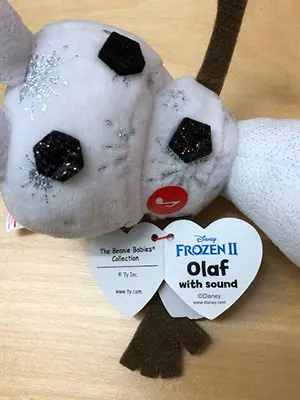 Photo from the official notice: Ty Nordic Olof soft toy — choking risk