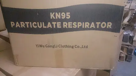 Foto dell’avviso ufficiale: KN95 Particulate Respirator Maschera filtro particella — rischio: Rischio per la salute / altro (INFO/00050/21)