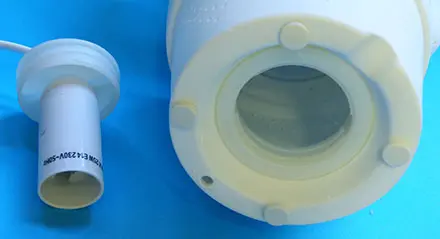 Foto do aviso oficial: Globo Lâmpada de mesa — risco: Choque elétrico & Ferimentos