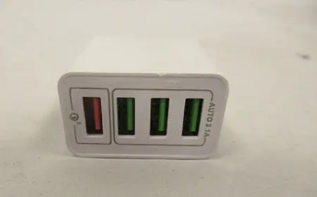 Photo de l’avis officiel: Quick Charge 3.0 Chargeur USB — risque: Choc électrique & Incendie