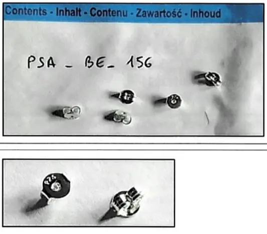 Photo from the official notice: pack van 10 zilver oorbel vlindertjes voor oorbel studs earring — chemical risk