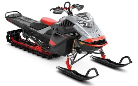 Foto aus der offiziellen Meldung: Ski-doo Freeride 850 E-Tec Turbo, Summit Expert 850 E-Tec Turbo Schneemobil — Risiko: Verbrennungen & Feuer