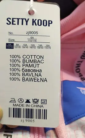 Foto aus der offiziellen Meldung: Setty Koop Kinder-Sweatshirt — Risiko: Strangulierung