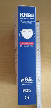 Foto uit de officiële melding: KN95 Protective Mask 4 Layer Protection KN95 Deeltjesfiltermasker — risico: Gezondheidsrisico/overige