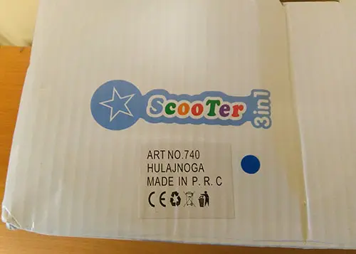 Foto do aviso oficial: Scooter 3 in 1 Scooter infantil com coxia removível — risco: Cortes & Ferimentos