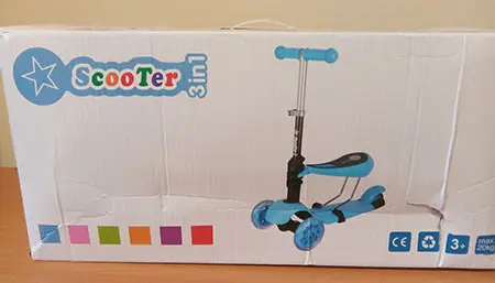 Foto do aviso oficial: Scooter 3 in 1 Scooter infantil com coxia removível — risco: Cortes & Ferimentos
