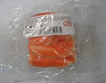 Photo from the official notice: Squeezies squeezy bread (knautschiges brot) — choking risk