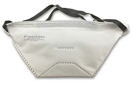 Foto uit de officiële melding: Foldap respirator FFP2 respiratory protective mask FFP2 Deeltjesfiltermasker — risico: Gezondheidsrisico/overige