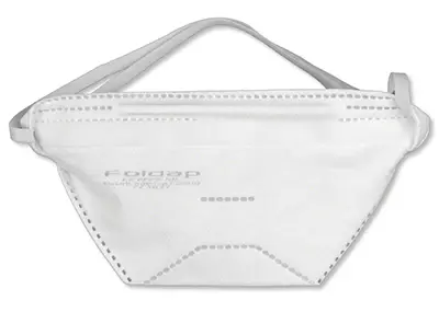Foto uit de officiële melding: Foldap respirator FFP2 respiratory protective mask FFP2 Deeltjesfiltermasker — risico: Gezondheidsrisico/overige