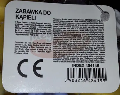 Foto dell’avviso ufficiale: Mega Creative Zabawka do kapieli Giocattoli di plastica — rischio: Rischio chimico