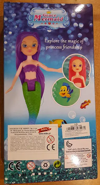 Photo de l’avis officiel: Midex Grace Mermaid Poupée en plastique — risque: Risque chimique