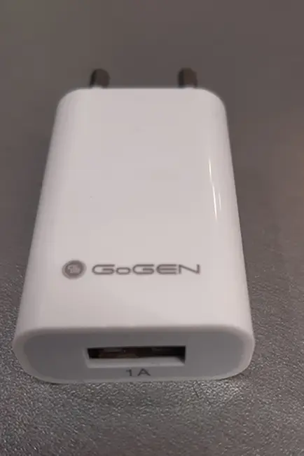 Photo de l’avis officiel: GoGen Chargeur électrique — risque: Brûlures & Choc électrique