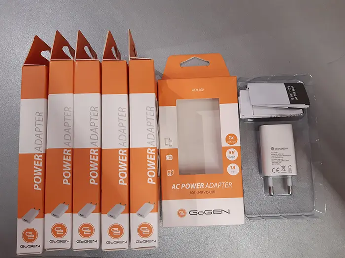 Photo de l’avis officiel: GoGen Chargeur électrique — risque: Brûlures & Choc électrique