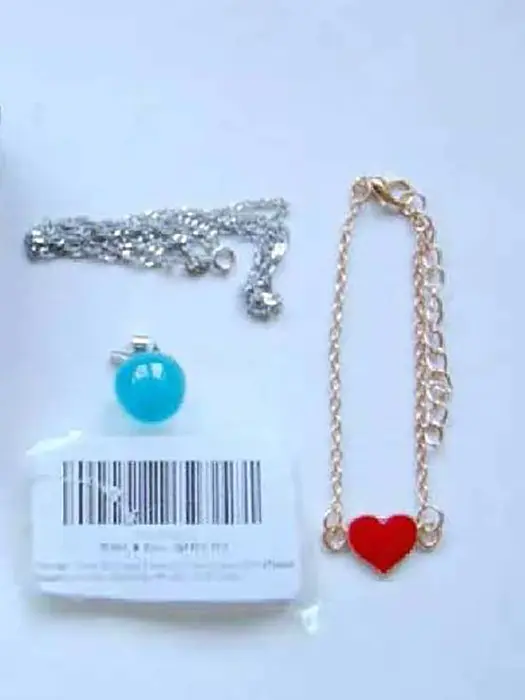 Foto del aviso oficial: Uloveido Uloveido 8 Farben Apple Halskette weiß vergoldet, simuliert Mondstein Collar con colgante — riesgo: Riesgos químicos