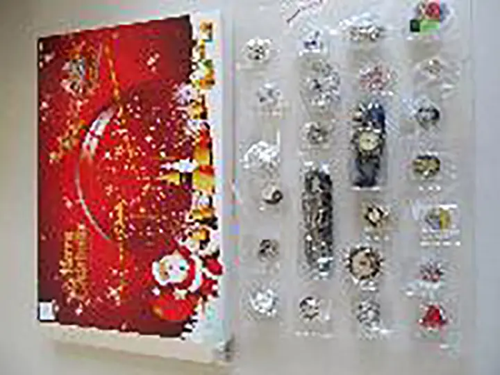 Photo from the official notice: MJARTORIA Schmuck Adventskalender 2019 24 Überraschungen Ohrring Armbänder Click Button Charms Anhänger Choker — chemical risk