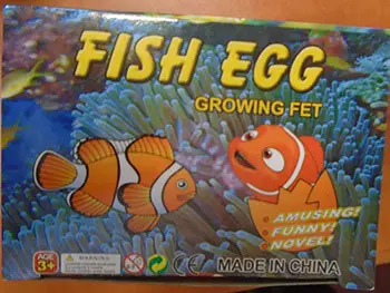 Foto dell’avviso ufficiale: BIGTOYS Fish Egg Growing Pet Giocattolo espandibile — rischio: Ostruzione delle vie aeree & Lesioni