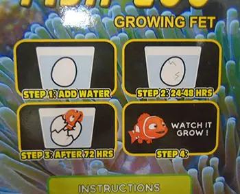 Foto dell’avviso ufficiale: BIGTOYS Fish Egg Growing Pet Giocattolo espandibile — rischio: Ostruzione delle vie aeree & Lesioni