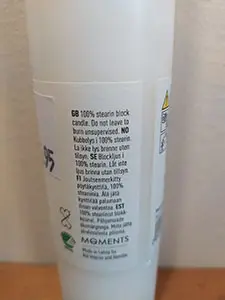 Foto do aviso oficial: Hemtex Premium moments Vela — risco: Queimaduras & Incêndio