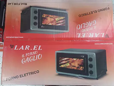 Photo de l’avis officiel: Lar.el Four électrique — risque: Choc électrique