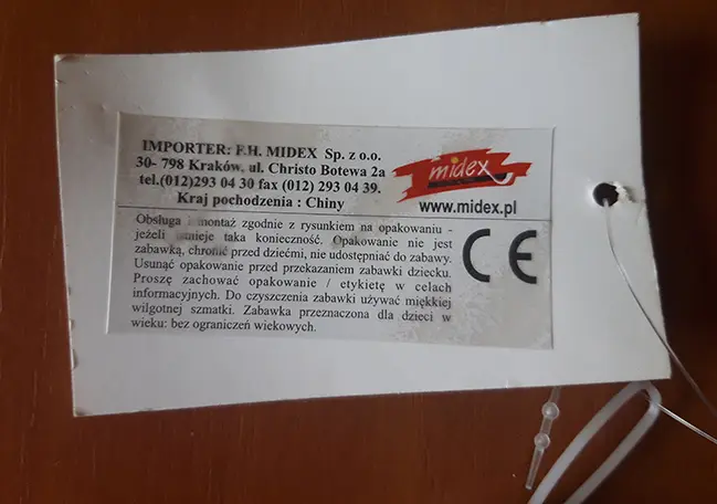 Foto do aviso oficial: Midex Pilka Bolas de plástico — risco: Químico