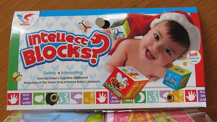 Photo de l’avis officiel: Gazelo Toys Intellect Blocks Jouet d’acivité — risque: Risque chimique