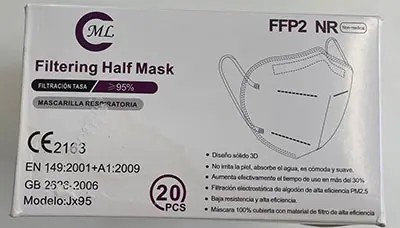 Photo de l’avis officiel: CML, ML Filtering Half Mask Masque filtre à particules — risque: Risque sanitaire/autre