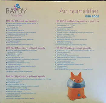 Foto aus der offiziellen Meldung: BAYBY Air humidifier Luftbefeuchter — Risiko: Elektrischer Schlag