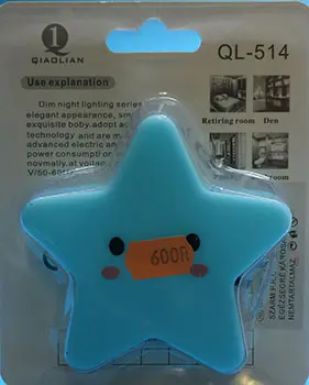 Foto do aviso oficial: Qiaolian LED NIGHT LIGHTING Luz noturna — risco: Queimaduras & Choque elétrico