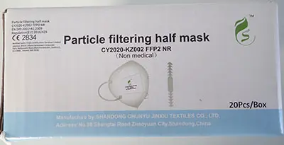 Photo de l’avis officiel: Partiklefiltrierende Halbmaske Masque filtre à particules — risque: Risque sanitaire/autre