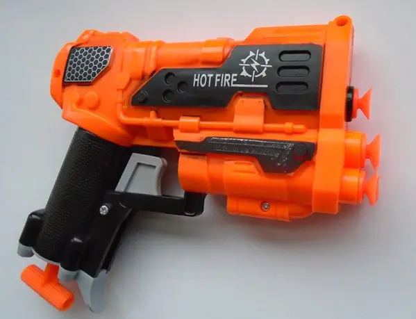 Photo de l’avis officiel: SHOT ZONE super power Jeu d’armes à jouet — risque: Étouffement