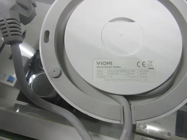Photo from the official notice: Viomi VIOMI Smart Kettle — electric shock & fire risk
