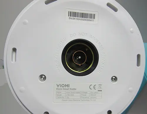 Photo from the official notice: Viomi VIOMI Smart Kettle — electric shock & fire risk