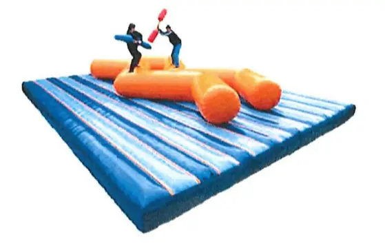 Foto dell’avviso ufficiale: Zizo Inflatables Rock'n Roll Extreme, AFo4P Clown, Zig Zag Zap, Tumbling Mat, Gladiator Attrezzature da gioco  — rischio: Ustioni & Incendio