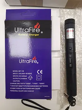 Foto aus der offiziellen Meldung: 303 Laser Pointer Laserpointer — Risiko: Sehschaden