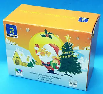 Foto do aviso oficial: Realm Twinkle Christmas Light Chain / Mikro izzós karácsonyi fényfüzér Corrente de iluminação — risco: Choque elétrico