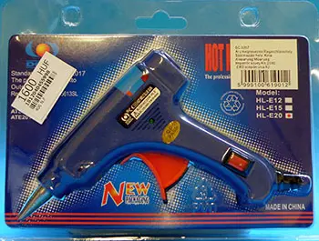 Photo de l’avis officiel: DGHL HOT MELT GLUE GUN Pistolet à colle — risque: Brûlures & Incendie
