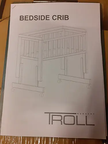 Photo from the official notice: TROLL nursery Loft Bedside Crib bedside sleeper — injuries risk