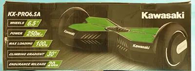 Photo de l’avis officiel: Kawasaki BALANCE SCOOTER Scooter auto-équilibrage (hoverboard) — risque: Brûlures & Incendie